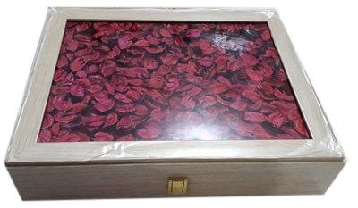 Printed Wooden LED Necklace Box, Size : 14*11 Inch