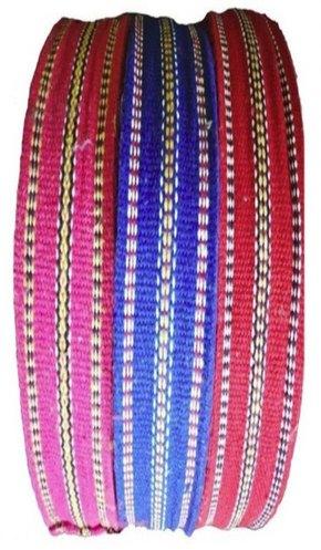 Cotton Niwar, for Bag Industry, Form : Stripe