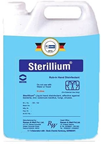 Sterillium hand sanitizer, Packaging Size : 5 Litre