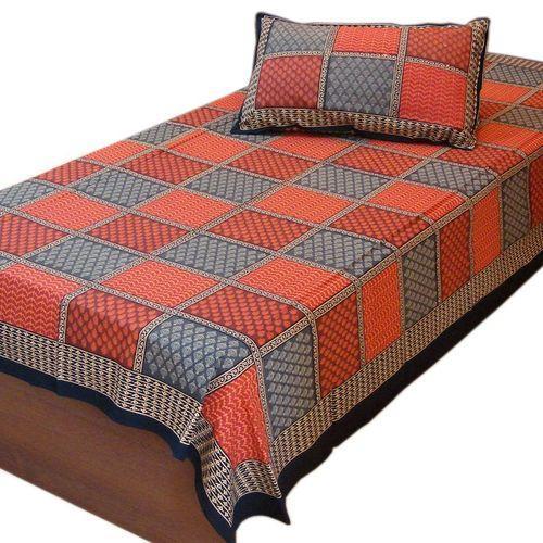 Blends Single Bed Sheet, for Home, Pattern : Printed