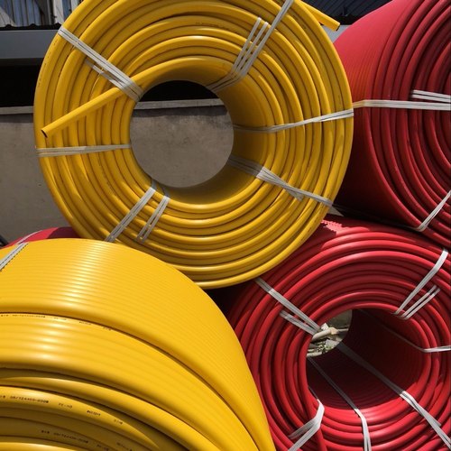 HDPE Duct Pipe, Color : Yellow, Red