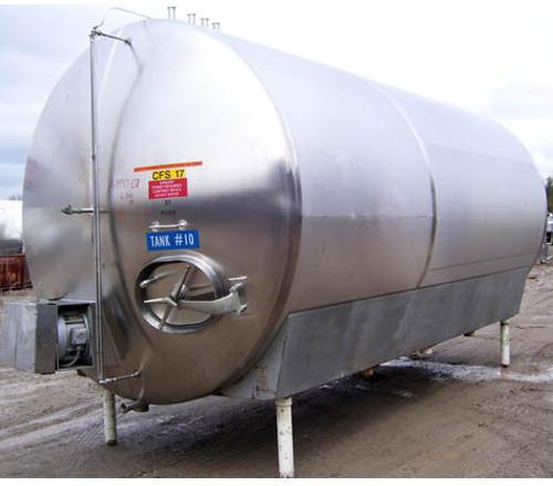 Stainless Steel Horizontal Milk Storage Tank