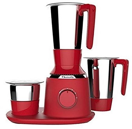 Butterfly Mixer Grinder, Color : Red Silver