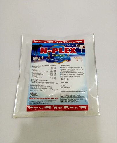 N-Plex Vitamin Powder Supplement, for Body Fitness, Packaging Type : Plastic Packets