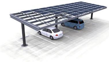 Carport Solar Panel Mounting Structure