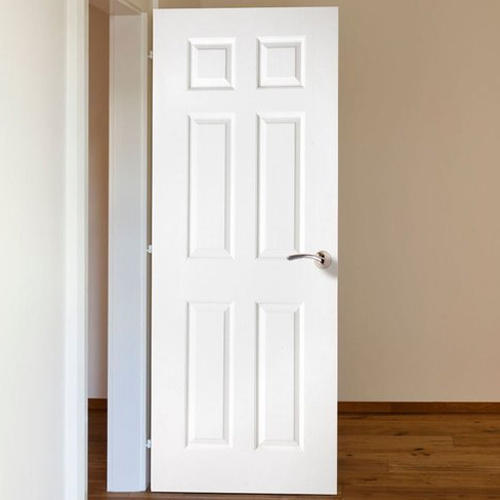 White WPC Door, Size : 6.5X2.5 Feet (LxW)