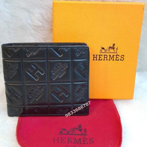 PU Leather Hermes Wallet For Men's, Feature : Fine Finishing
