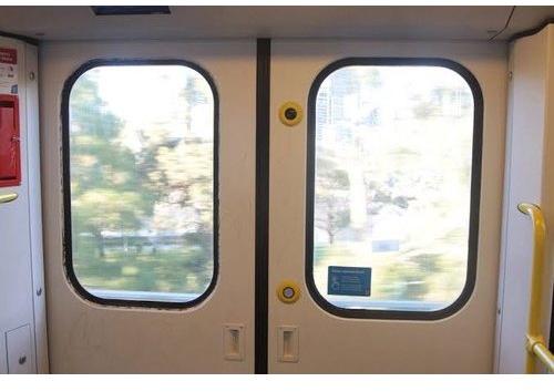 Plain Train Door Glass, Color : Transparent