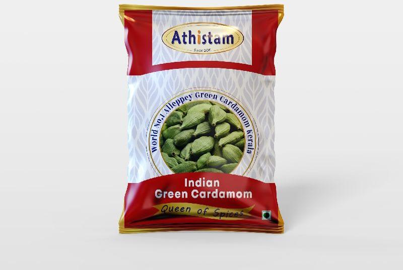 7.5mm Export Green Cardamom, for Sweets, Milks, Tea, Biryani, Cooking etc, Packaging Size : 1 kg