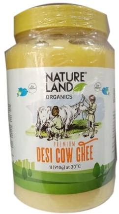 Nature Land Organic Cow Ghee, Packaging Type : Container