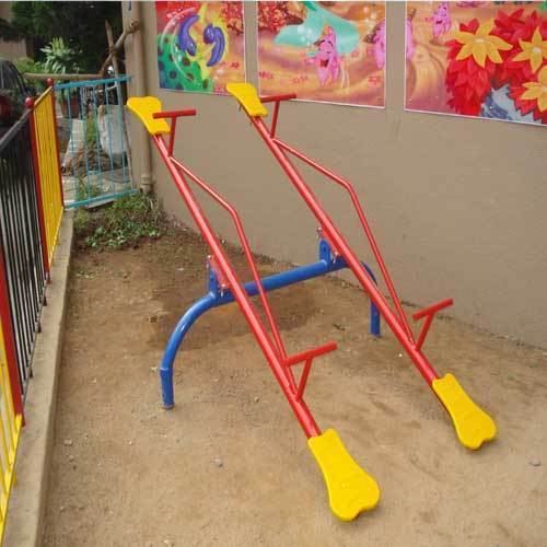 Color Coated Double Seesaw, for Outdoor Use