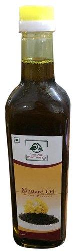 Lowers Cholesterol Wood Pressed Mustard Oil, Packaging Type : Bottle