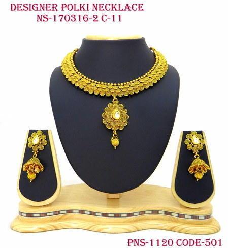 Gold Plated Necklace Set, Occasion : Wedding Wear