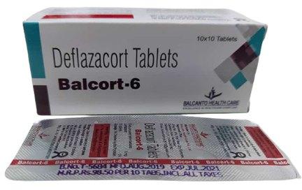 Balcort-6 Deflazacort Tablets, Packaging Type : Box