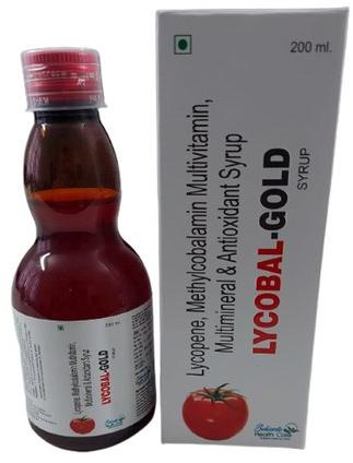 Lycoboal-Gold Lycopene Syrup, Packaging Size : 200 ml