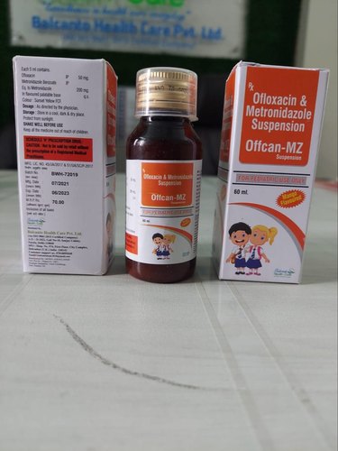 Metronidazole Ofloxacin Suspension, Packaging Size : Box
