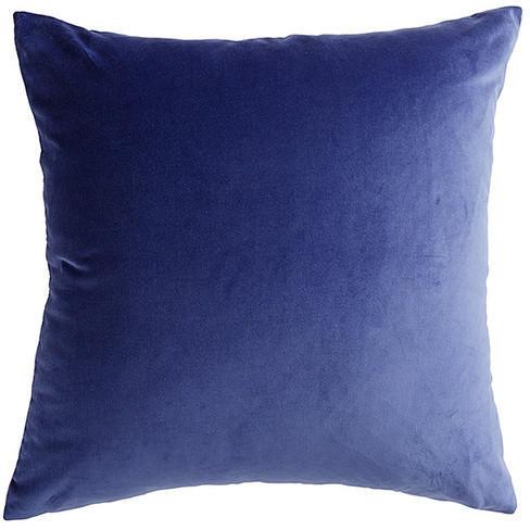 Plain Velvet Cushion Cover, Color : Blue