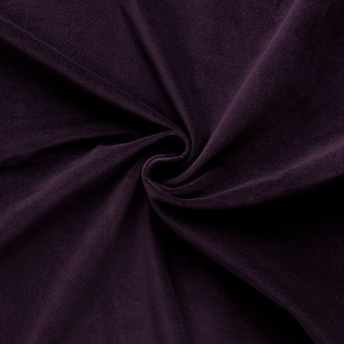 Purple Cotton Velvet Fabric, for Bedsheet, Curtain, Cushions, Garments, Feature : Anti-shrinkage