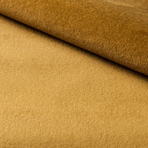 Yellow Cotton Velvet Fabric, for Bedding, Bedsheet, Curtain, Curtains, Cushions, Garments, Feature : Flame Retardant