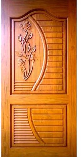 Swing Polished wooden door, Pattern : Carved