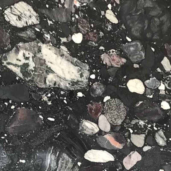 Pebble Black Granite Slabs