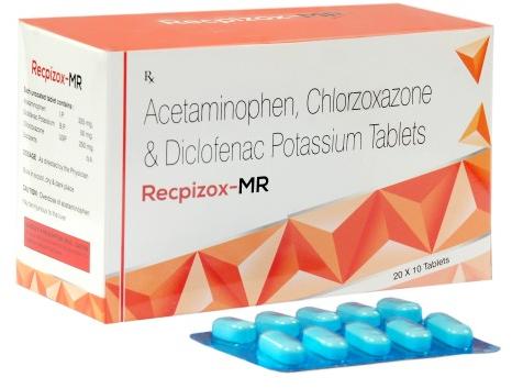 Acetaminophen Chlorzoxazone And Diclofenac Potassium Tablets