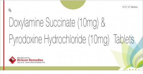 Doxylamine Succinate and Pyridoxine Hydrochloride Tablets, Type Of Medicines : Allopathic