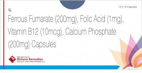 Ferrous Fumarate Folic Acid Vit B12 and Calcium Phosphate Capsules