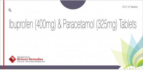 Ibupfrofen and Paracetamol Tablets, Packaging Size : 10x10 Tablet