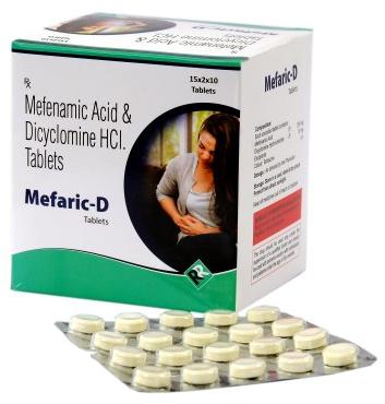 Mefenamic Acid And Dicyclomine HCL Tablets