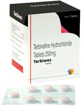 Terbinafine Hydrochloride Tablets, Packaging Type : Blister
