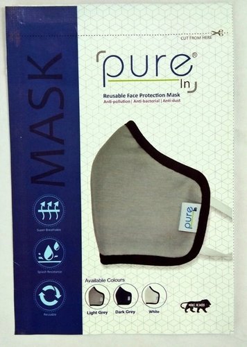PLastic Face Mask Packaging Pouch, for Medical, Pattern : Printed