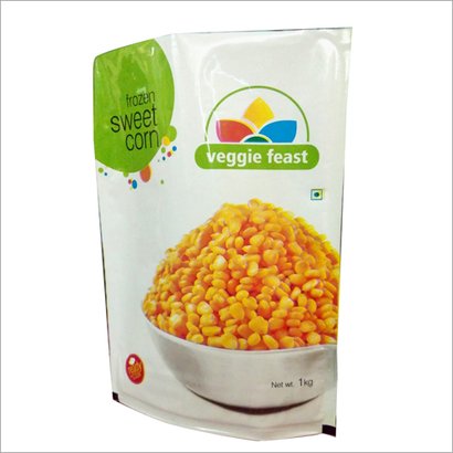 PLastic Sweet Corn Packaging Pouch, for Food Industry, Pattern : Laminated