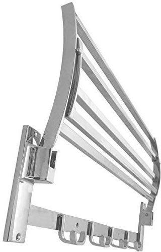 18 Inch Folding Square Towel Rack, for Home, Hotel, bathroom accessories, Pattern : Plain