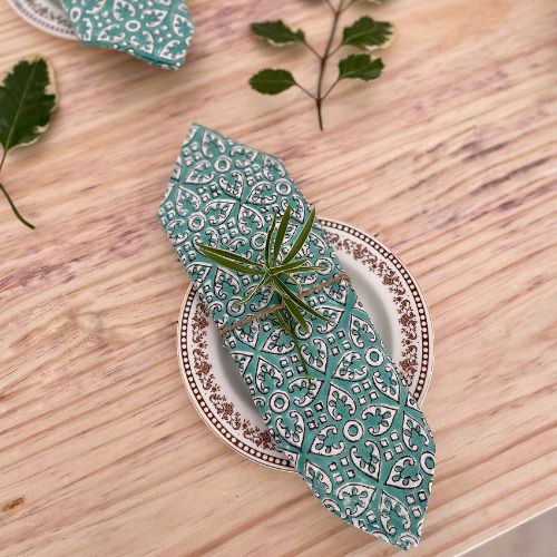 Handblock Cotton Table Mat