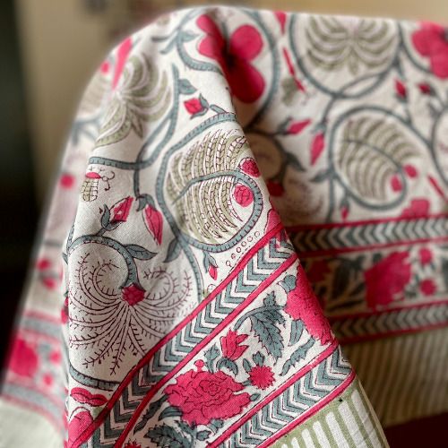 Jaal E Noor Handblock Bedsheets