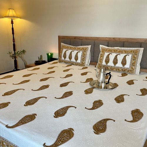Mughal Brown Buta Bedsheets