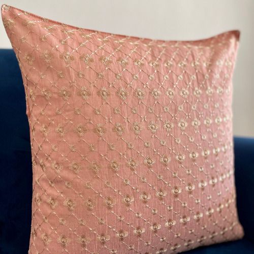 Threads Of Life Baby Pink Set Of 5 Pcs Cushion Cover