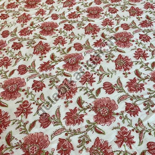 100% Cotton Mughal Jaal Red Quilt