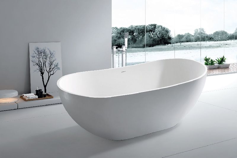 Polished Plain Ceramic Bath Tub, Water Capacity : 40-50ltr