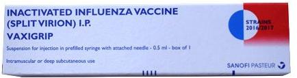 Vaxigrip Injection, for H1N1 Influenza Flu