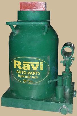 Ravi Iron Hydraulic Bottle Jack, Color : Green