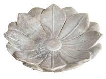 Plain Marble Lotus Flower Bowl, Size : 7Inch, 8Inch, 9Inch