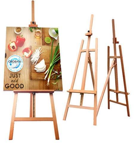 Portable Wooden Easel Stand, Color : Brown