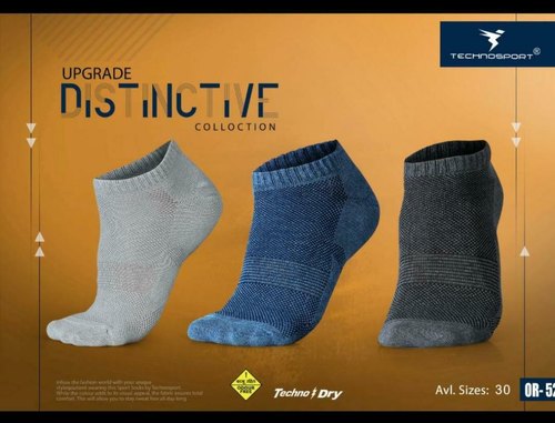 Technosports Plain Ankle Socks, Gender : Unisex