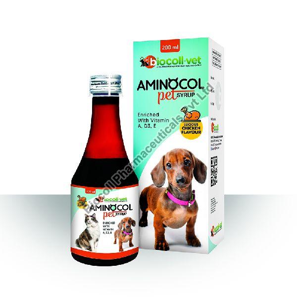 Biocoll Vet Aminocol Pet Syrup, Form : Liquid