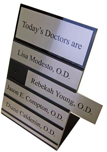 Rectangle Glossy Stainless Steel SS Name Plate, for Office