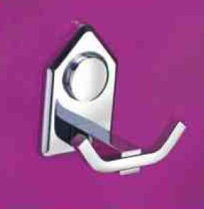 Rectangular Polished Stainless Steel Lonzo Robe Hook, for Bathroom Fittings, Size : Standard
