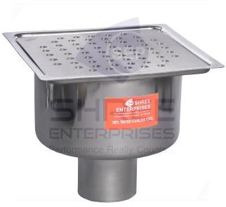 Stainless Steel SS Drain trap, Size : 300 x 300 mm