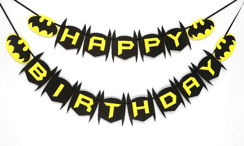 Batman Happy Birthday Banner